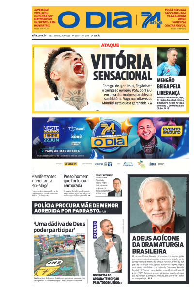 O DIA - Edição de 20 de Junho de 2025