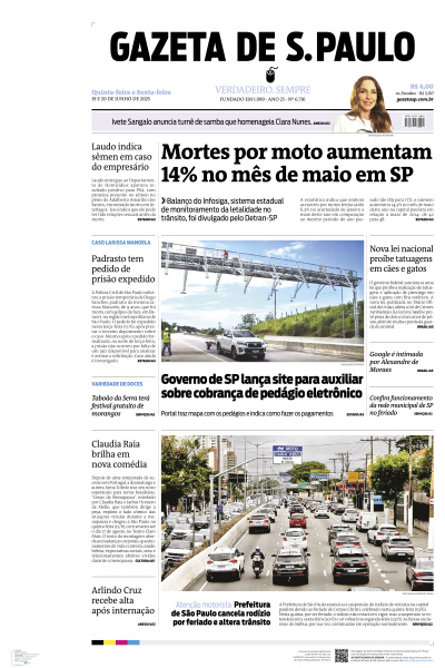 Gazeta de S. Paulo - Edição de 20 de Junho de 2025