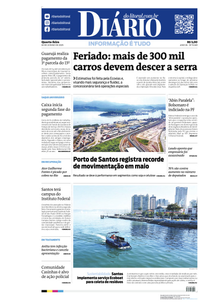 Diário do Litoral - Edição de 20 de Junho de 2025