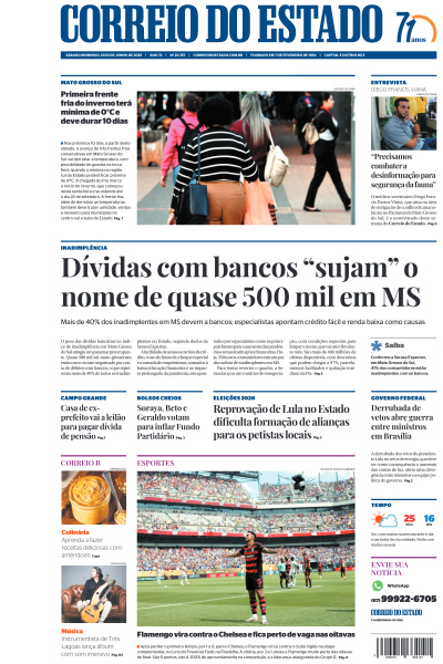 Correio do Estado - Edição de 21 de Junho de 2025