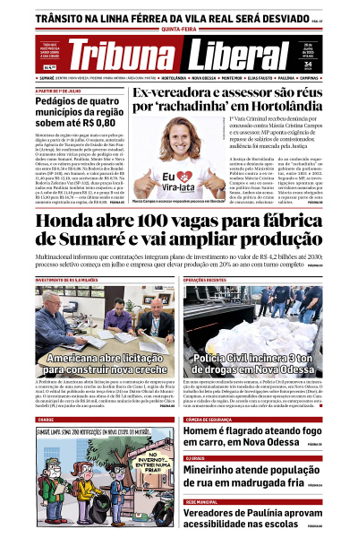 Tribuna Liberal - Edição de 26 de Junho de 2025.