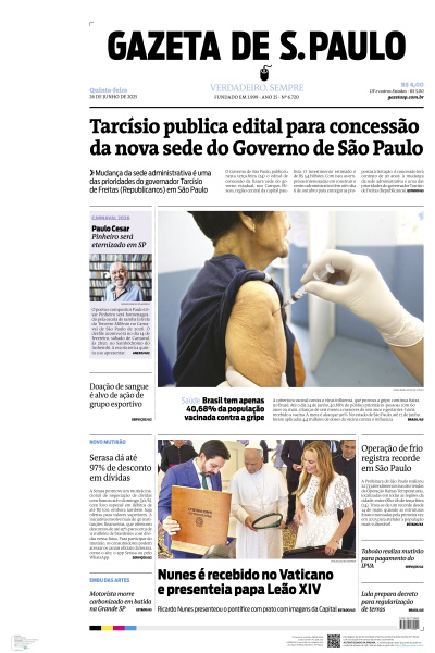 Gazeta de S. Paulo - Edição de 26 de Junho de 2025