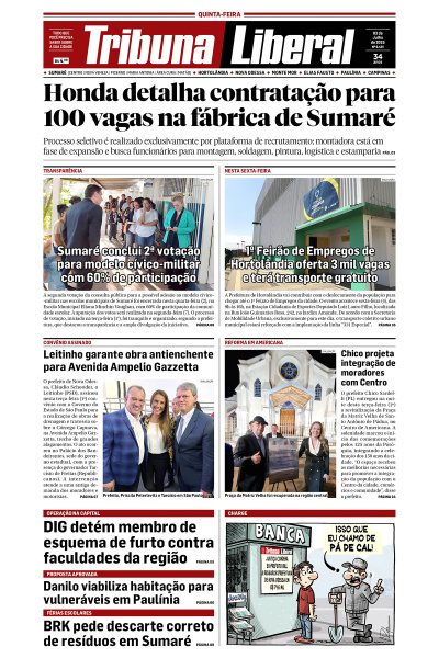 Tribuna Liberal - Edição de 3 de Julho de 2025.