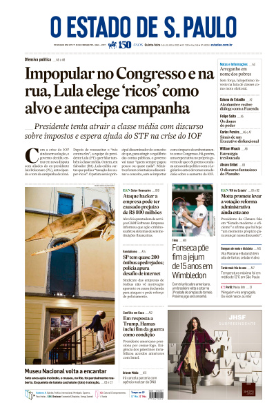 Estadão - Edição de 03 de Julho de 2025