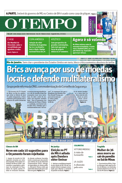 O TEMPO - Edição de 7 de Julho de 2025