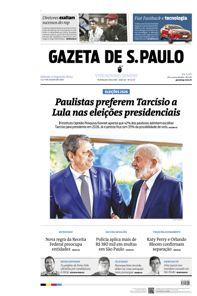 Gazeta de S. Paulo - Edição de 07 de Julho de 2025