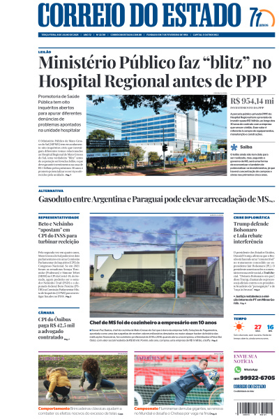 Correio do Estado - Edição de 08 de Julho de 2025