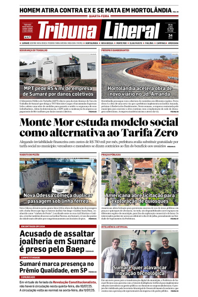 Tribuna Liberal - Edição de 9 de Julho de 2025.