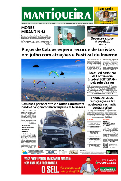 Mantiqueira - Edição de 10 de Julho de 2025
