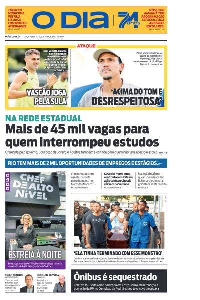 O DIA - Edição de 15 de Julho de 2025