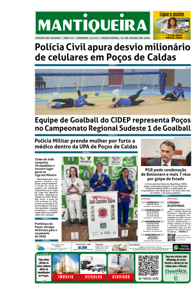 Mantiqueira - Edição de 15 de Julho de 2025