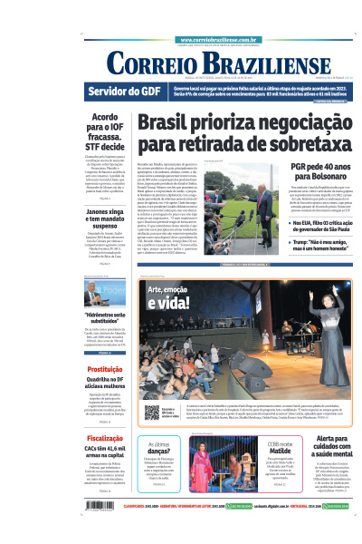 Correio Braziliense - Edição de 16 de Julho de 2025