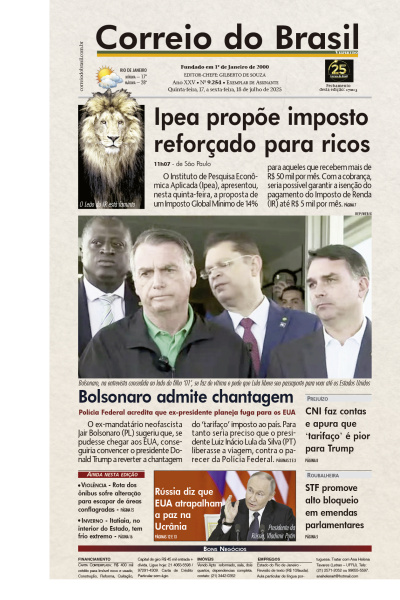 Correio do Brasil - Edição de 18 de Julho de 2025