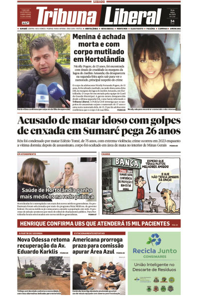 Tribuna Liberal - Edição de 19 de Julho de 2025.