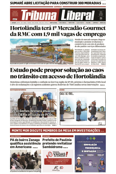 Tribuna Liberal - Edição de 20 de Julho de 2025.