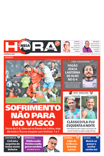 MEIA HORA - Edição de 20 de Julho de 2025