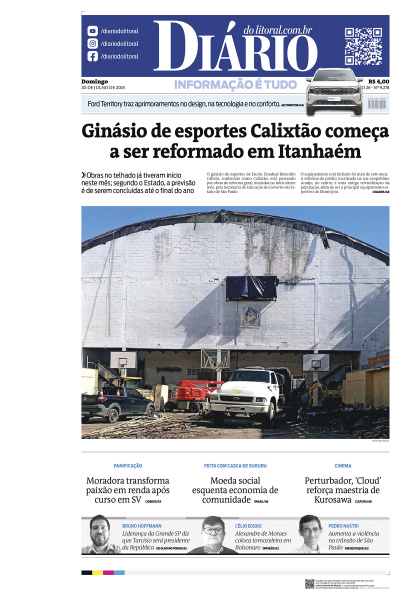 Diário do Litoral – Edição de 20 de Julho de 2025