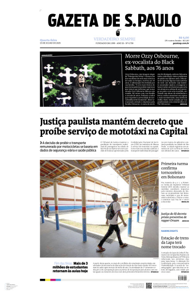 Gazeta de S. Paulo - Edição de 23 de Julho de 2025