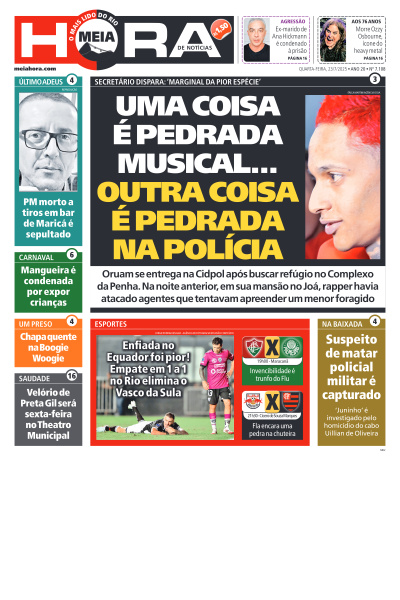 MEIA HORA - Edição de 23 de Julho de 2025