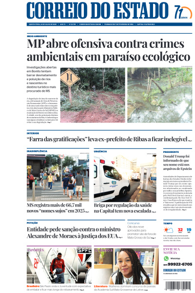 Correio do Estado - Edição de 24 de Julho de 2025