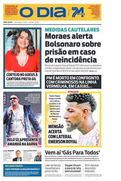 O DIA - Edição de 25 de Julho de 2025