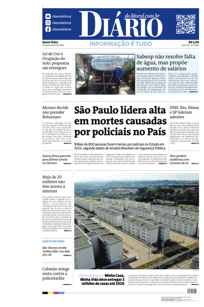 Diário do Litoral - Edição de 25 de Julho de 2025