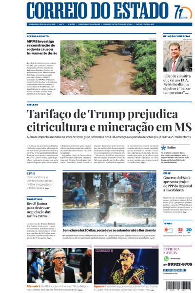 Correio do Estado - Edição de 25 de Julho de 2025