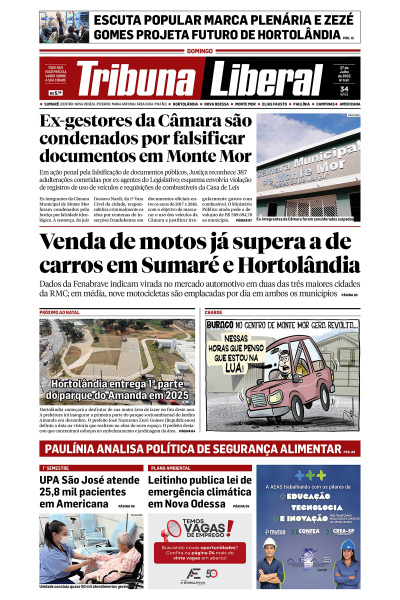 Tribuna Liberal - Edição de 27 de Julho de 2025.
