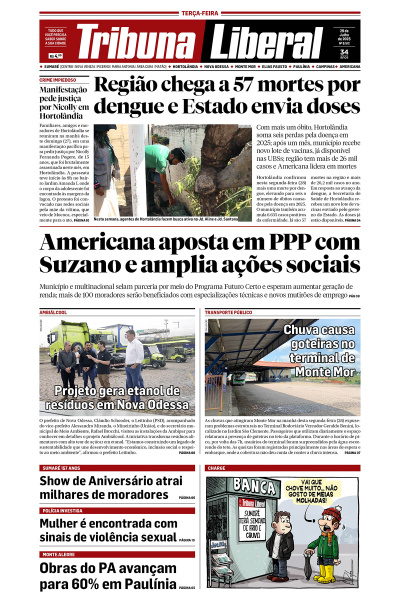 Tribuna Liberal - Edição de 29 de Julho de 2025.
