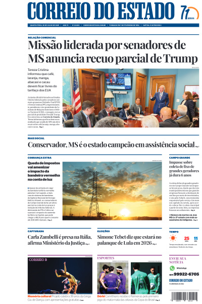 Correio do Estado - Edição de 30 de Julho de 2025