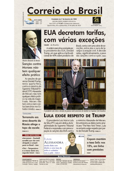 Correio do Brasil - Edição de 31 de Julho de 2025