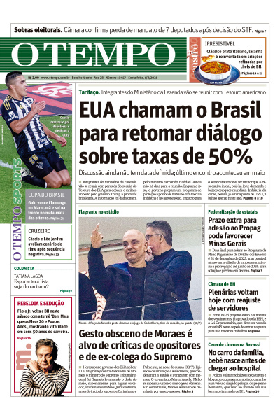 O TEMPO - Edição de 1º de Agosto de 2025