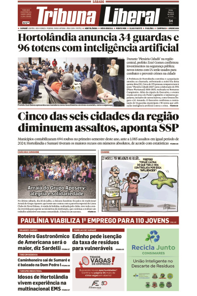 Tribuna Liberal - Edição de 02 de Agosto de 2025.