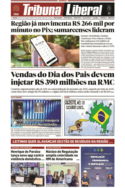 Tribuna Liberal - Edição de 03 de Agosto de 2025.