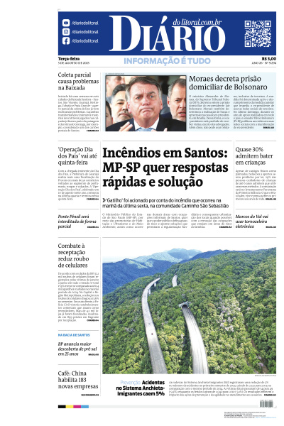 Diário do Litoral - Edição de 05 de Agosto de 2025