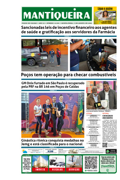 Mantiqueira - Edição de 07 de Agosto de 2025