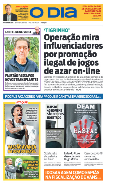O DIA - Edição de 08 de Agosto de 2025
