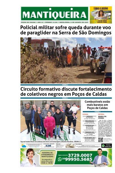 Mantiqueira - Edição de 08 de Agosto de 2025