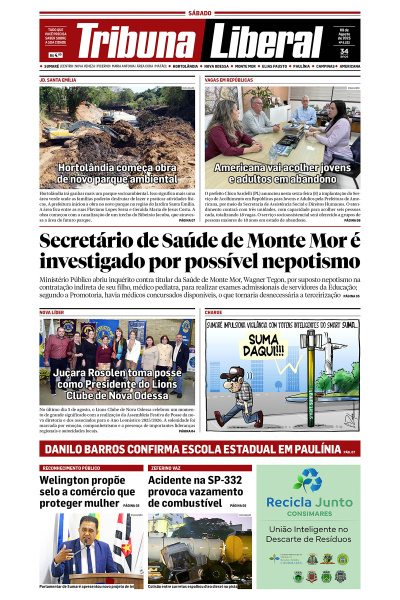 Tribuna Liberal - Edição de 09 de Agosto de 2025.