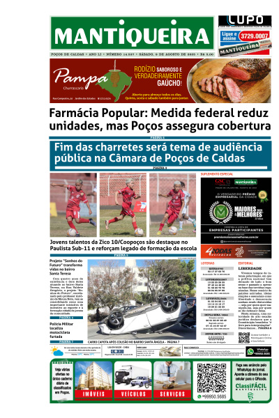 Mantiqueira - Edição de 10 de Agosto de 2025