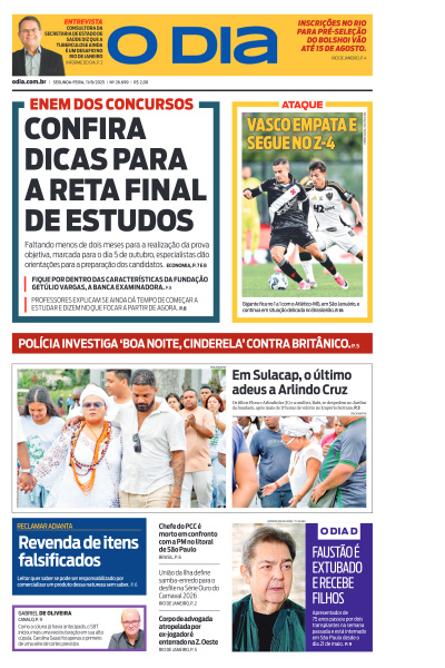 O DIA - Edição de 11 de Agosto de 2025