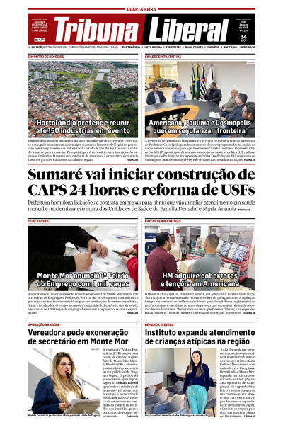 Tribuna Liberal - Edição de 13 de Agosto de 2025.