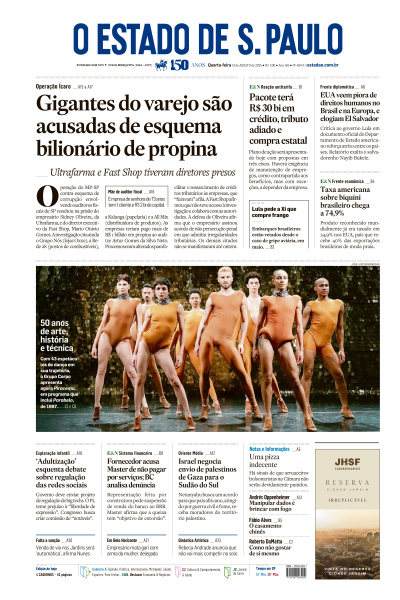 Estadão - Edição de 13 de Agosto de 2025