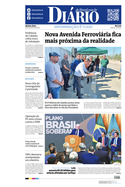 Diário do Litoral - Edição de 14 de Agosto de 2025