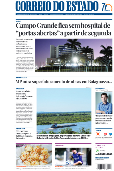 Correio do Estado - Edição de 16 de Agosto de 2025