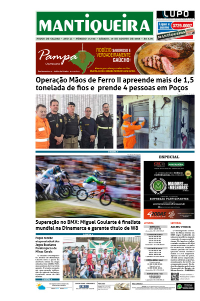 Mantiqueira - Edição de 16 de Agosto de 2025