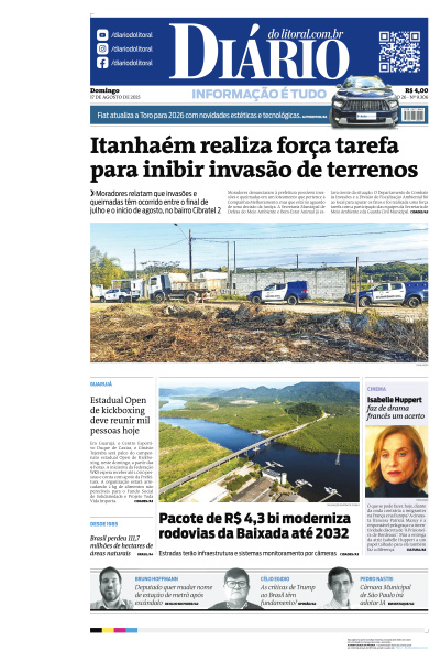 Diário do Litoral - Edição de 17 de Agosto de 2025