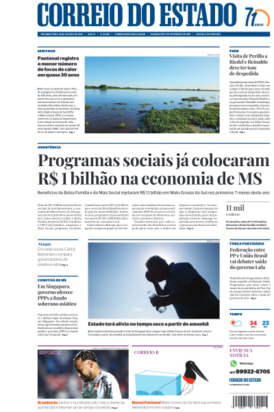 Correio do Estado - Edição de 18 de Agosto de 2025