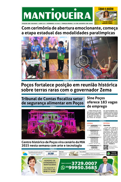 Mantiqueira - Edição de 20 de Agosto de 2025