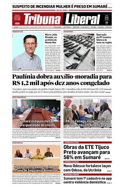 Tribuna Liberal - Edição de 22 de Agosto de 2025